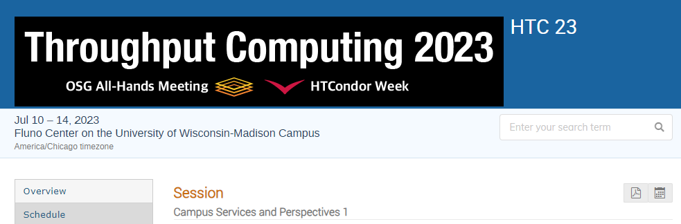 Throughput Computing 2023